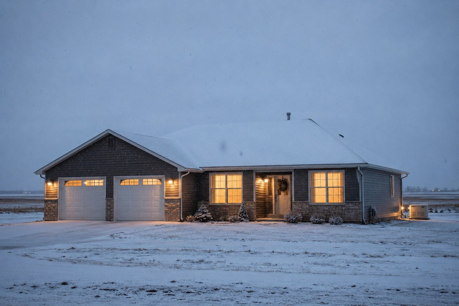 Cheyenne home during a winter storm and power outage